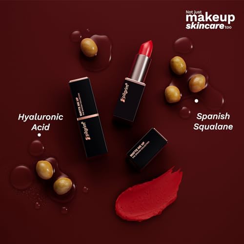 Image of Pilgrim Matte Bullet Lipstick Intense Colour Transferproof & Smudgeproof Maroon Affair-23