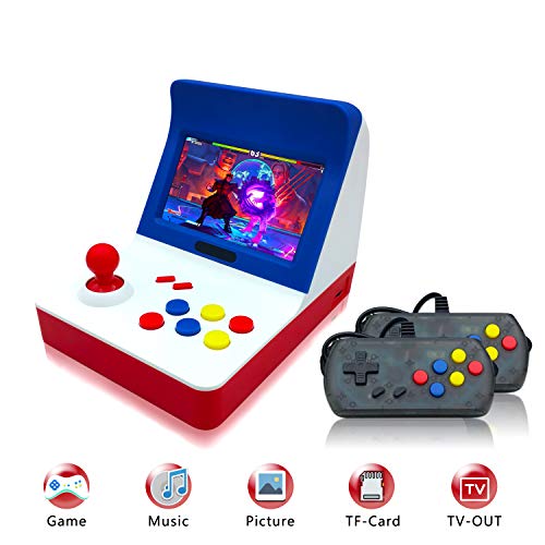 Anbernic Console di Giochi Portatile , Console di Giochi Retro Game Console 4.3 Pollici Schermo 3000 Giochi TV-out Videogioco Portatile with 2PCS Joystick per Bambini Regalo - Blu