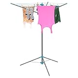 Taylor & Brown 18m Clothes Airer Clothes Drying Racks 3 Arm Rotary Washing Line Airer Portable Foldable Freestanding Clothes Line Indoor Outdoor Umbrella-Style Clothes Drying Rack