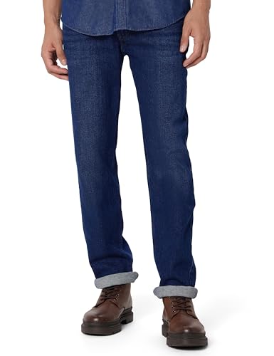 Image of Pepe Jeans Men's Straight Fit Jeans|Mid Rise |Stretchable Fabric| Jeans for Men | Available in Plus Size