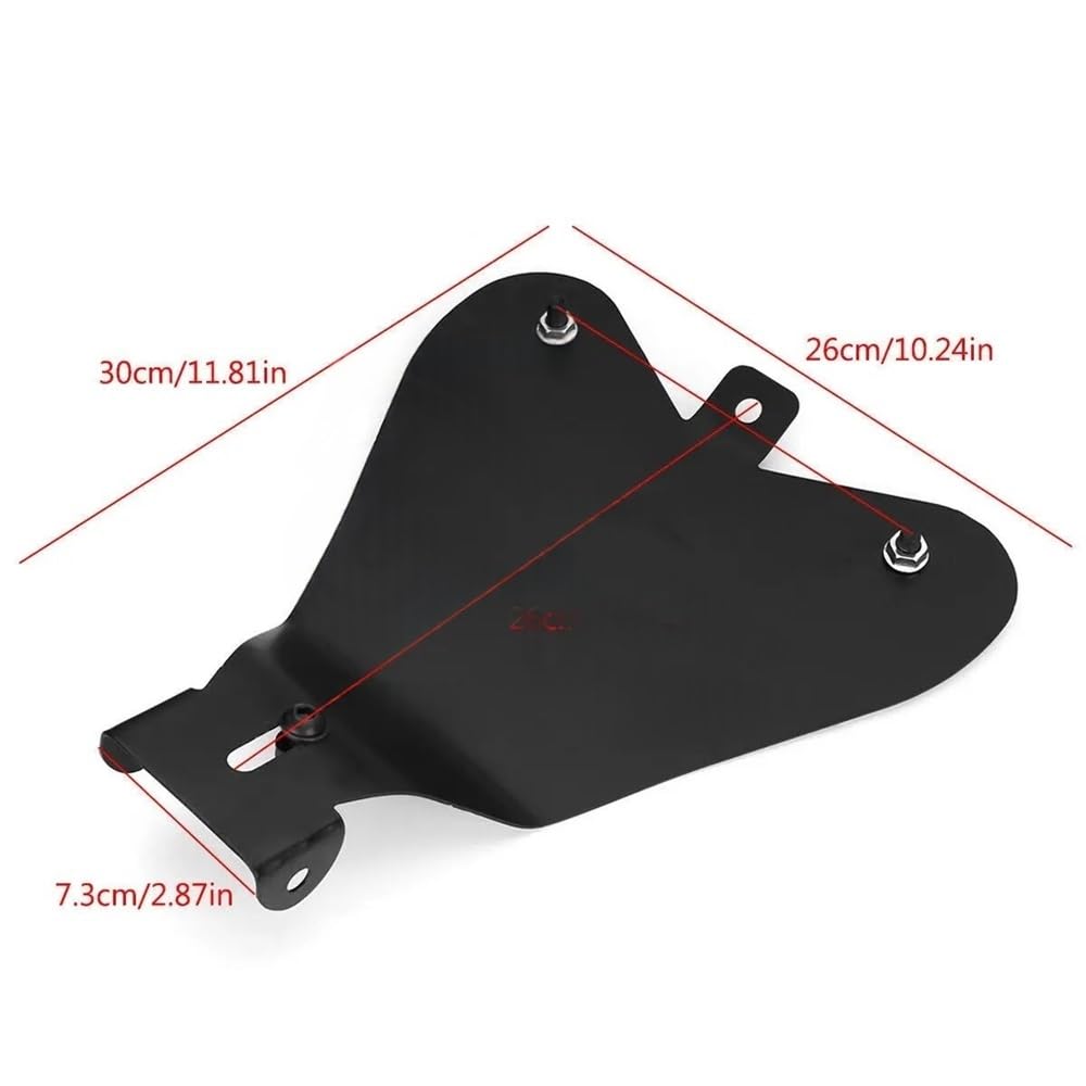 Moto Cuscino per sedile singolo in pelle nera per moto