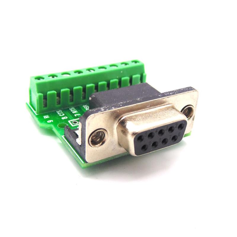 DB9 No-Need Soldering Serial Port COM Tieline Terminal RS232 9-Pin Hole DR9 Board 485 Female Terminal 10pcs