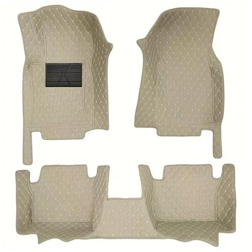 Tapis de sol voiture anti-salissure cuir beige pour Peugeot RCZ RHD
