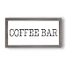 Sweet Water Decor Coffee Bar Wood Sign 9x17 | Country Signs Home Decor Rustic Farmhouse Coffee Sign for Kitchen Wooden Wall Art Signs With Sayings and Quotes Framed Wall Plaque