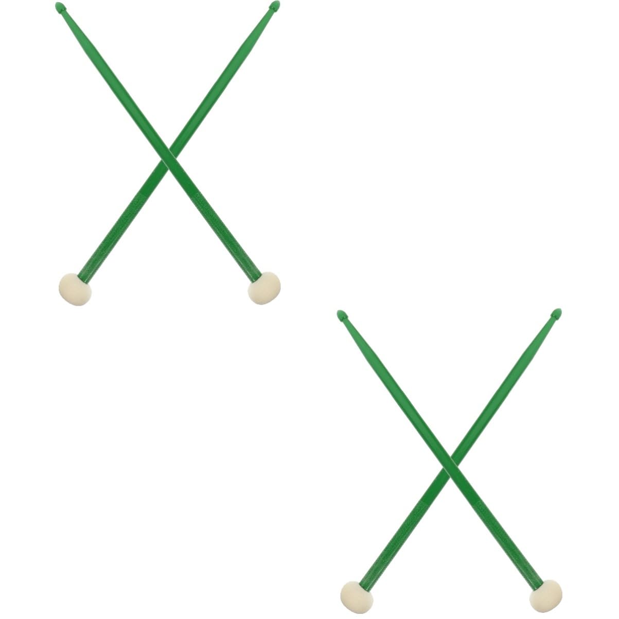ABOOFAN 2pares Baquetas De Percusión Dobles De Coloridas Para Batería Accesorios Musicales Duraderos Para Instrumentos De Percusión Para Diversos Estilos De Música