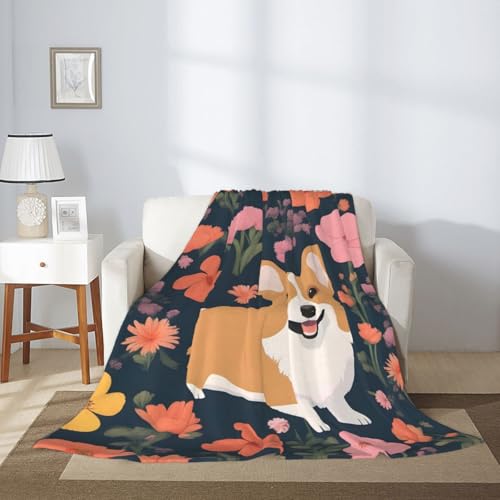 Couverture Corgi chaude et légère contre le froid sur le lit - 4