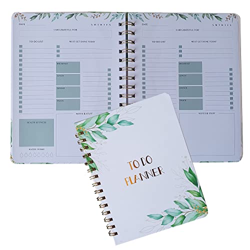 Daily/hourly scheduler planner non-dated quality annotated sheets (Floral - hardcover)