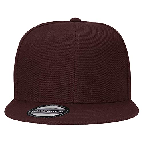 Image of Falari Wholesale 12 Pack Snapback Hat Cap Hip Hop Style Flat Bill Blank Solid Color Adjustable Size