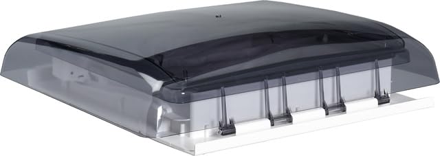 MAXXAIR Skymaxx - Parasol para Techo (40 x 40 cm, manejo Manual, con Estor Opaco, Grosor de 23 a 60 mm), Color Gris y Blanco