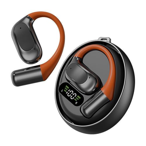 Diyeeni Fones de Ouvido para Tradutor de Idiomas AI, Fones de Ouvido para Tradutor Bluetooth Em Tempo Real de 144 Idiomas Com APP e Estojo de Carregamento, Cancelamento de Ruído ENC de (Preto)