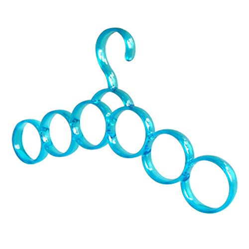 Scarf Holder - Multifunctional Hand Held 6 Circles Scarf Holder Belt Organization Towel Hanger 5 Color - Mount Ring Stand Hanger Closet Women Door For Ikea Rack