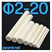 Alumina Ceramic Rod 2-20mm Diameter, High Temperature Resistant Corundum Shaft for Industrial Applications(2x100 5pcs)