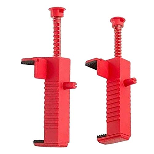 2 piezas de ladrillo de revestimiento de tablero de alambre de acero para albañilería, accesorio de ladrillo para estructura de construcción de edificios (rojo) Cover