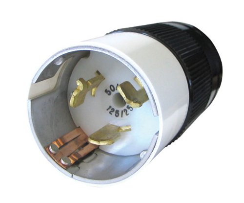 Voltec 12-00242V (Voltec) 50 Amp, 125 Volt/250 Volt Plug w/Thermal Housing,