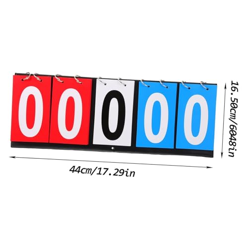 Tablero de Marcador de Mesa de 5 Dígitos con Fichas Giratorias, para Competencias Deportivas: Bádminton, Voleibol, Tenis de Mesa, Fútbol y Baloncesto miniatura 5