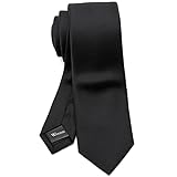 [WANDM] (ウァンダム) ナロータイ ネクタイ 6cm幅 無地 グログラン ブラック 黒