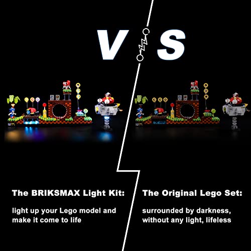 Image of BRIKSMAX Light for Lego-21331 Sonic The-Hedgehog Green-Hill-Zone - Led Lighting Kit Compatible with Lego Ideas - Not Include The Lego Set