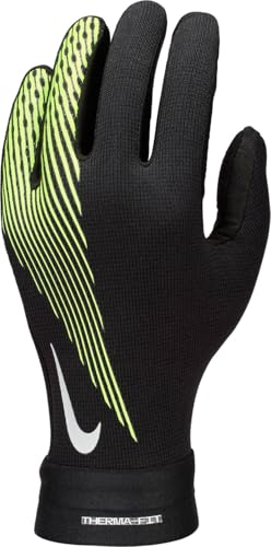 Nike Academy ThermaFit Ho24 Guanti da calcio per bambini Black/Black/Volt L