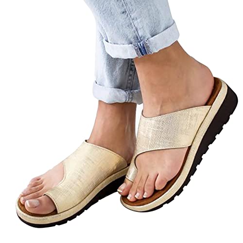 Sandales toe flips pour femmes nu-pieds plats légers d'été à clips