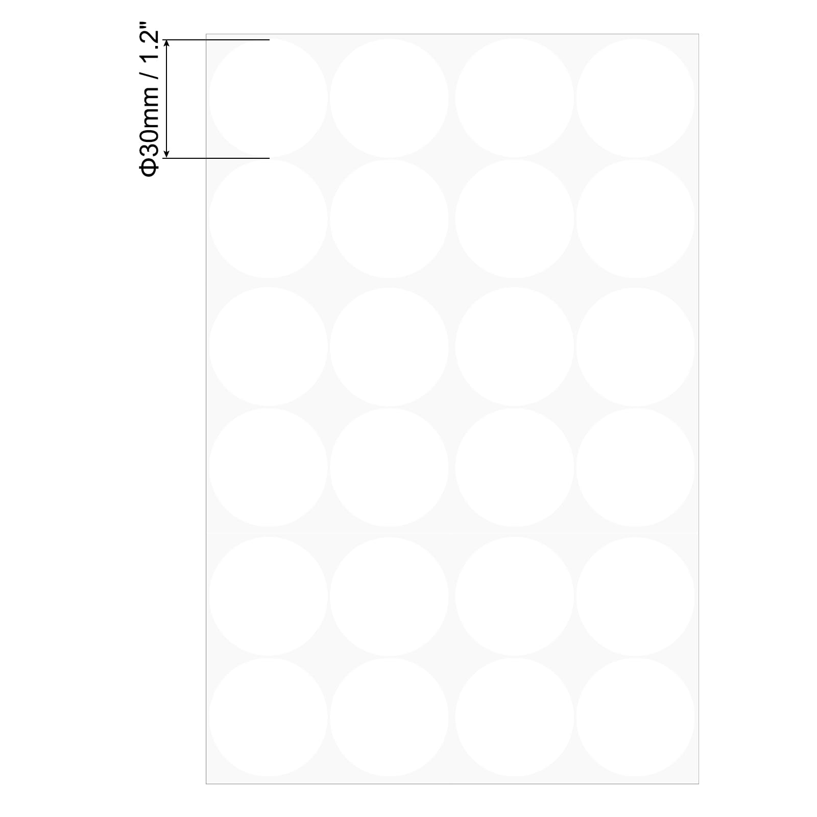 PATIKIL Round Colored Stickers 1.2" - Image 2