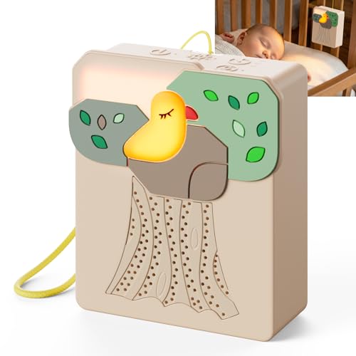 Sound Machine for Baby Soother,AI Cry Detection & Auto-Soothing,Parent-Voice Comfort,13 Soothing...