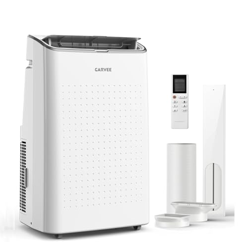 Image of Garvee 15000 BTU Portable AC - 3-in-1 Cooling, Dehumidifying & Fan for Rooms Up to 850 Sq. Ft | Ultra-Quiet Sleep Mode | Energy-Saving 24-Hr Timer | Includes Remote & Full Window Kit, 115V