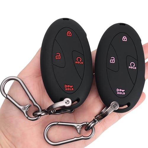 Kyhodsgn Key Fob Cover for Hyundai 2026 2025 2024 Kona Sonata Tucson Santa Fe Elantra - for Ioniq 6 Grandeur 2023-2025 Soft Silicone 4/5/7-Button Remote Key Protector (Pink & Red Button)