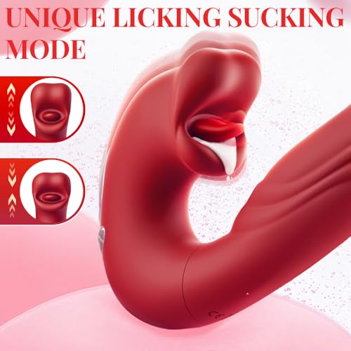 Image of Upgrade Mode Automatic Stroking Machines, Long Distance Vibratoar, Thrusting & Vibrating & Remoter & Heating Mode & App Control X5988V (Red)