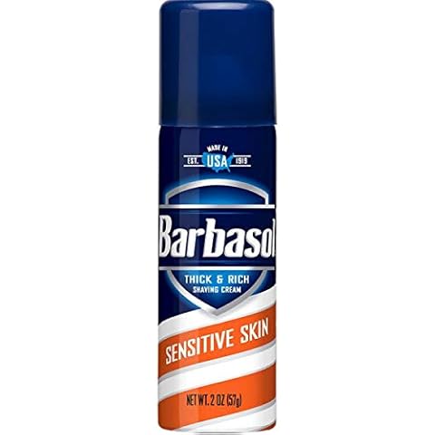 Barbasol Shaving Cream Sensitive Skin Travel Size (Pack of 6) Cover