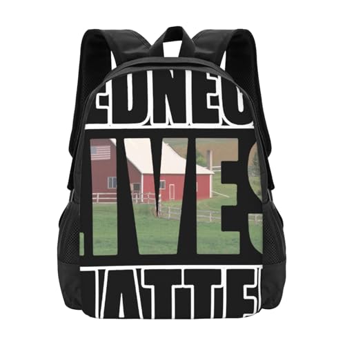 Dpcafnu Redneck Lives Matter Packable Backpack 20l Lightweight, Foldable Travel Daypack - Hiking & Shopping Backpack For Men Women