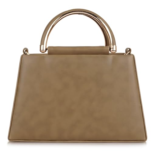 Image of Lady Quinton Stylish Sling Bag | Handbags For Women (Khaki1)