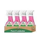 Frosch - Limpiador Antical Ecológico Vinagre de Frambuesa, Elimina las Manchas de Cal y Suciedad del Baño, Eficacia desincrustante - Pack de 8 Unidades x 0,5 L