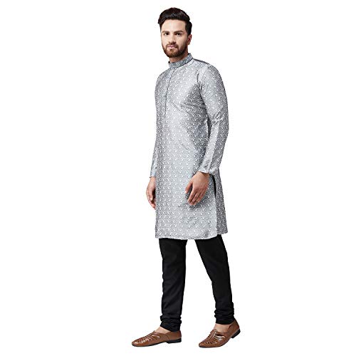 Sojanya (Since 1958 Men'S Silk Blend Only Long Kurta.3
