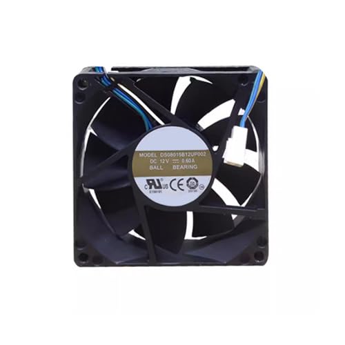 Ventilador AVC DS08015B12UP002 de 8 cm con rodamiento de bolas doble y conector de 3 pines para caja de PC