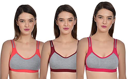 Image of Aimly Women's Cotton Non Padded Wire Free Full Coverage Bra