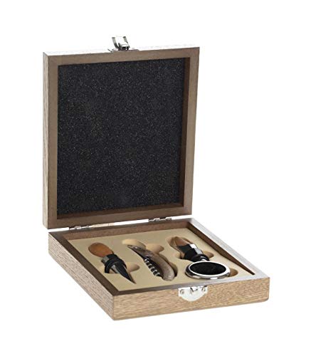 Secret de Gourmet - Coffret Sommelier 4 Pièces Tire-bouchon Bouchon Découpe-capsule et Bague Cover