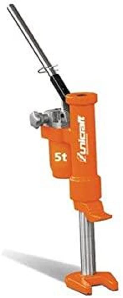 Unicraft Maschinenheber HMH 5 (Hublast: 5 t, 360° drehbare Klaue, mit Fahrwerk (HMH 25), abnehmbarer Pumphebel, Hydraulikheber, Hebezeuge)