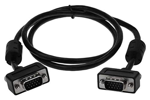 SF Cable, 3ft Ultra Slim SVGA Cable with Ferrites HD15 M/M Triple Shielded