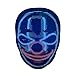 Vcedas Maschera LED Bluetooth Programmabile Maschera Display Luminoso a Colori a LED Puntelli Cosplay per Halloween Natale Cosplay Masquerade Party