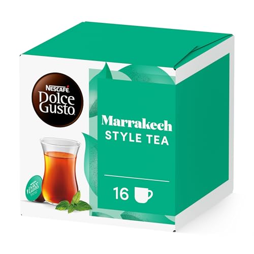 NESCAFÉ Dolce Gusto Té Marrakesh - Cápsulas de Café, 16 Cápsulas (3 x 16) - Té verde de menta - Originales para cafeteras Dolce Gusto