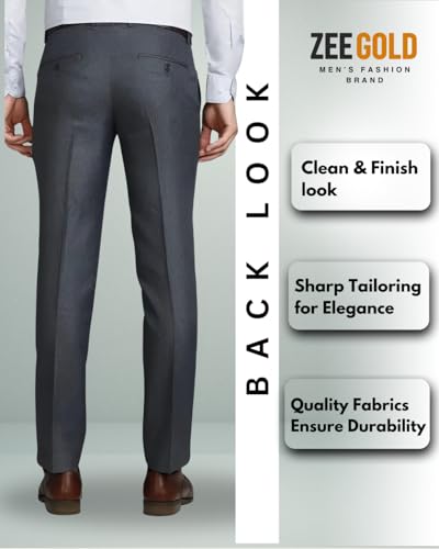 Image of Men's Slim Fit Formal Trouser for Regular Fit