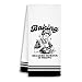 SJDFCSA Funny Baking Women Kitchen Towels, Gifts for Bakers Baking Lovers Dish Tea Towels, Hostess Gifts, Baking Because Murder is Wrong Decorative Hand Towels for Bathroom Decor, 16x24 Inch