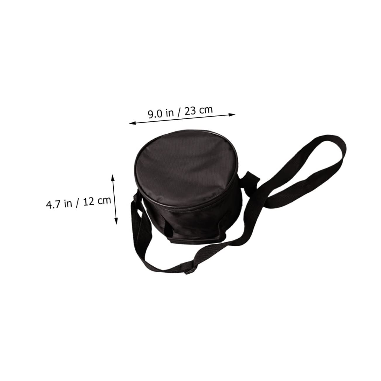BESPORTBLE 8-inch Steel Tongue Drum Anti-collision Bag Portable Binding Bag for Drum Case Double Straps and Black Storage Pouch