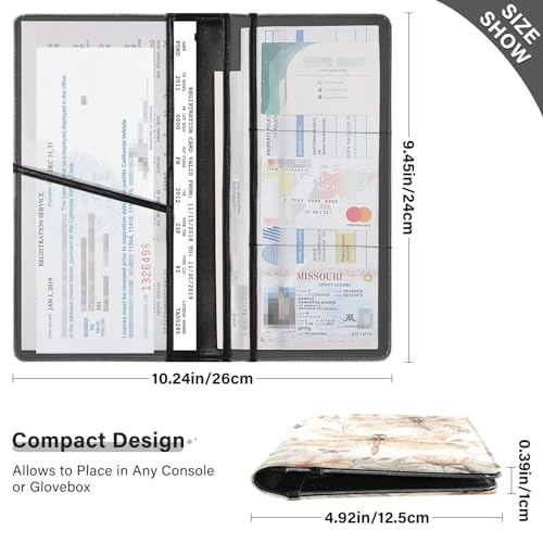 Organizador para automóvil de cuero miniatura 3