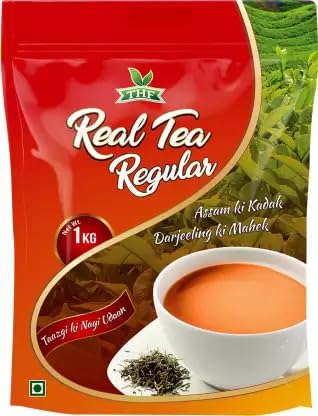 THF Regular Real Tea -1 Kg |Strong Blend of Darjeeling & Assam Tea|Long Leaves |Rich & Aromatic |Kadak flavourful Chai|Strong Chai|Powder Tea|Chai 1 Kg |Premium Tea|Black Tea|Tea 1 Kg Pack (B0CR4CQRNT) Amazon Price History, Amazon Price Tracker