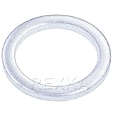 Rexka Aluminum Oil Drain Plug Gasket 18mm Aluminum Crush Washer for Transfer Case Toyota 90430-18008 90430-A0003(Pack of 20)