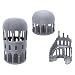 EnderToys Greek Ruined Buildings Bundle, Terrain Scenery for Tabletop 28mm Miniatures Wargame, 3D Printed and Paintable