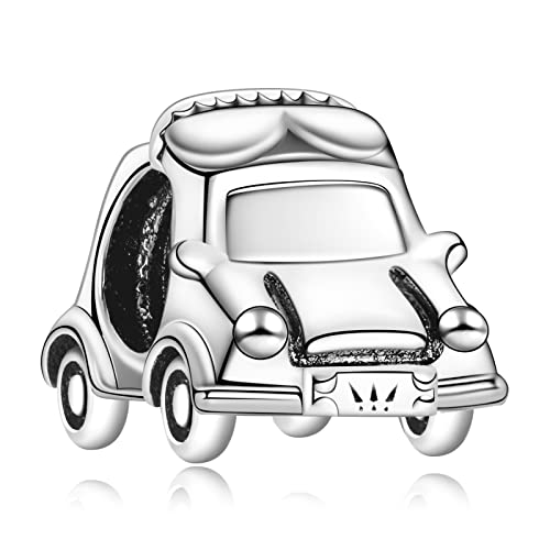 LaMenars Compact Car Charm für Armbänder 925 Silber Anhänger Perlen für Halsketten Baumeln zum Muttertag Geburtstag Weihnachten Cover