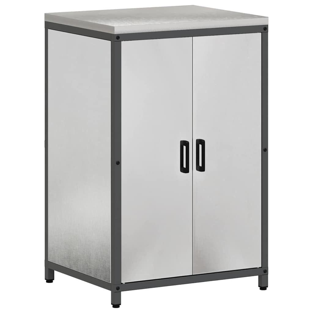 HATTEM - Juego de almacenamiento para cocina (2 unidades, acero inoxidable, 4 estantes, rectangular, versátil, ideal para comedor, despensa, cafetería y microondas