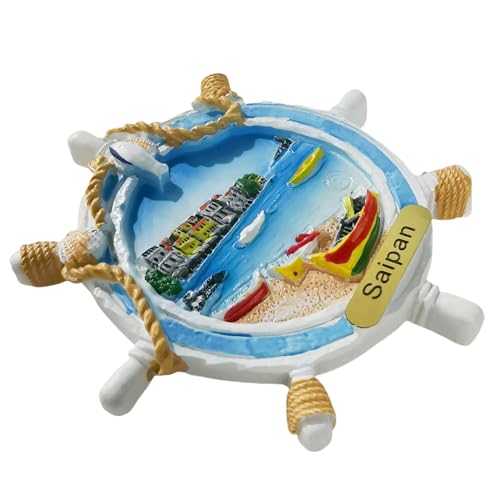 Imán Decorativo 3D Saipan EE. UU. Souvenir miniatura 2
